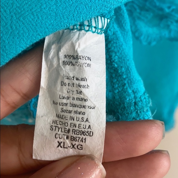 CROP TOP CHIFFON LIKE BLOUSE - Picture 3 of 4